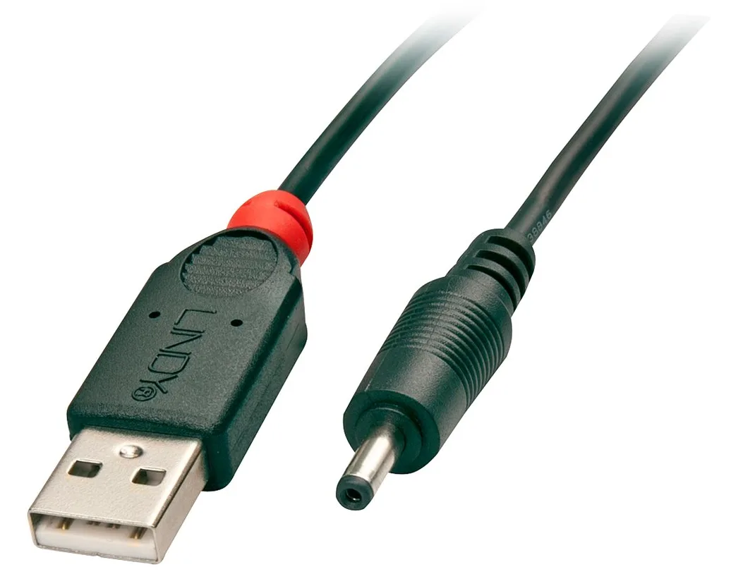 Lindy USB-Ladekabel - Gleichstromstecker 3,5 x 1,35 mm (M), Ansicht 3