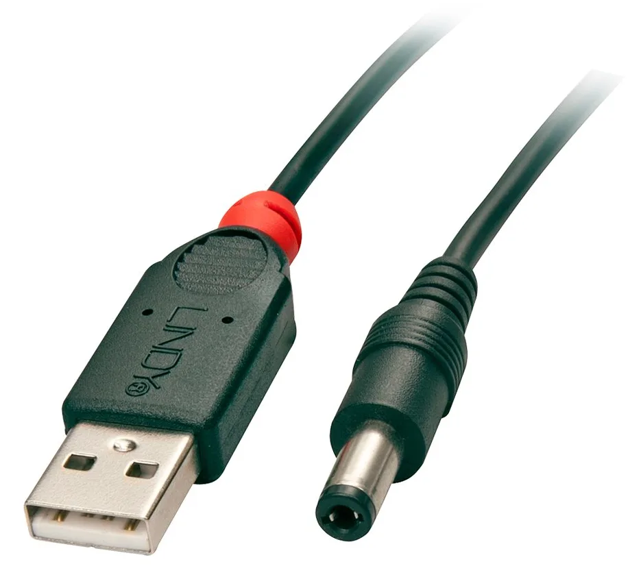 Lindy USB-Ladekabel - Gleichstromstecker 5,5 x 2,5 mm (M), Ansicht 3
