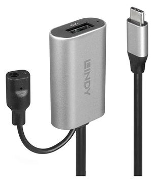 Lindy USB-Verlängerungskabel - USB-C (M) zu USB Typ A, Gleichstromstecker 3,5 x 1,35 mm (W) von LumaTech