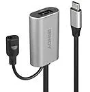 Lindy USB-Verlängerungskabel - USB-C (M) zu USB Typ A, Gleichstromstecker 3,5 x 1,35 mm (W), Ansicht 5