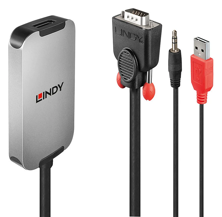 Lindy VGA to DisplayPort 1.2 Converter - DisplayPort-Adapter - HD-15 (VGA), Ansicht 2