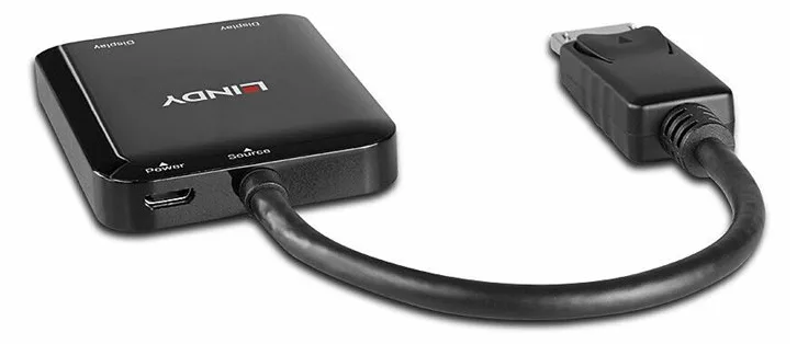 Lindy Video-/Audio-Splitter - MST hub - 2 x DisplayPort, Ansicht 4