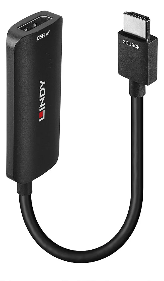 Lindy Videoadapter - HDMI männlich zu DisplayPort, Mikro-USB Typ B (nur Strom), Ansicht 2