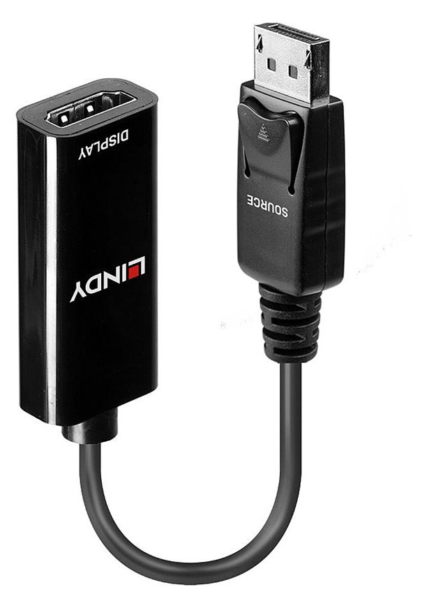 Lindy Videoanschluß - DisplayPort (M) bis HDMI (W) von LumaTech
