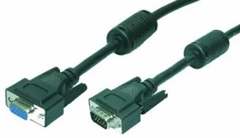 LogiLink 5m VGA - 5 m - VGA (D-Sub) - VGA (D-Sub) - Schwarz - Männlich/Weiblich - RoHS, Ansicht 2