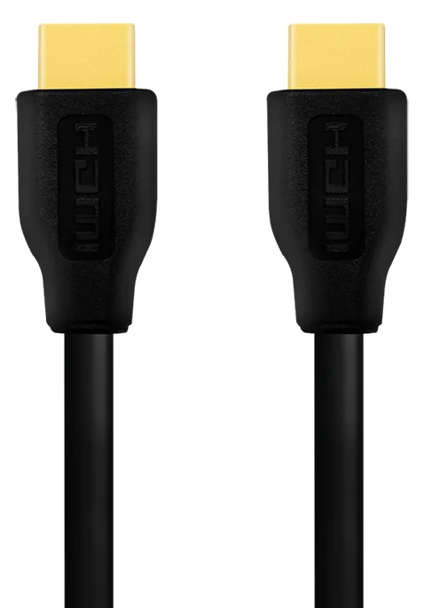 LogiLink Premium Highspeed - HDMI-Kabel mit Ethernet - HDMI männlich zu HDMI männlich - 2 m - Doppelisolierung - Schwarz, Ansicht 3