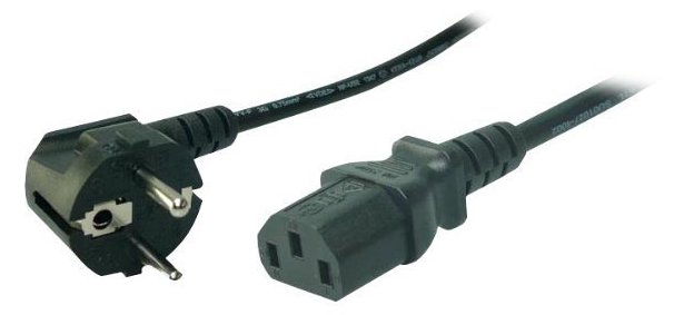 LogiLink Stromkabel - IEC 60320 C13 zu CEE 7/7 (M)