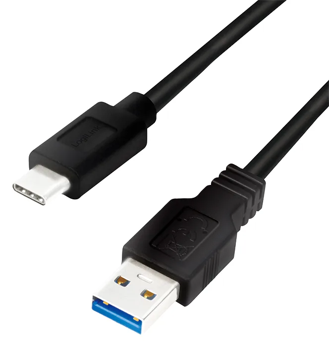 LogiLink USB-Kabel - USB Typ A (M) zu 24 pin USB-C (M), Ansicht 2
