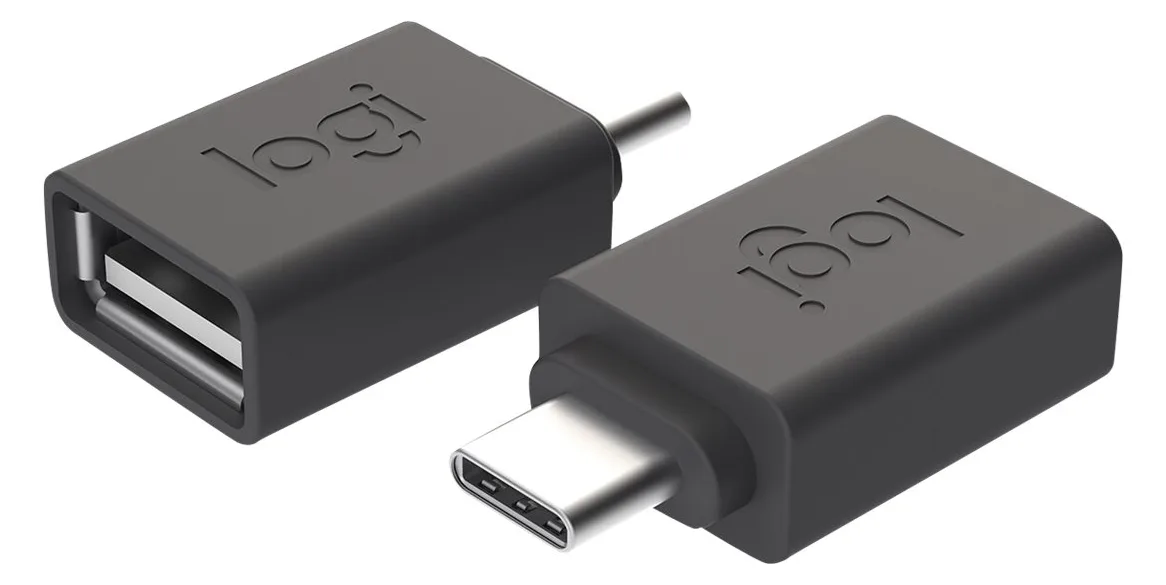 Logitech USB-Adapter - 24 pin USB-C (M) zu USB (W), Ansicht 3