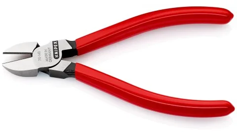 KNIPEX 70 01 140 - Diagonale Zange - 4 mm - Kunststoff - Stahl - Kunststoff - Stahl - Rot - 140 mm, Ansicht 3