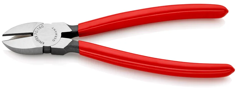 KNIPEX 70 01 180 - Seitenschneider - 4 mm - Chrom-Vanadium-Stahl - Kunststoff - Rot - 52 mm, Ansicht 2