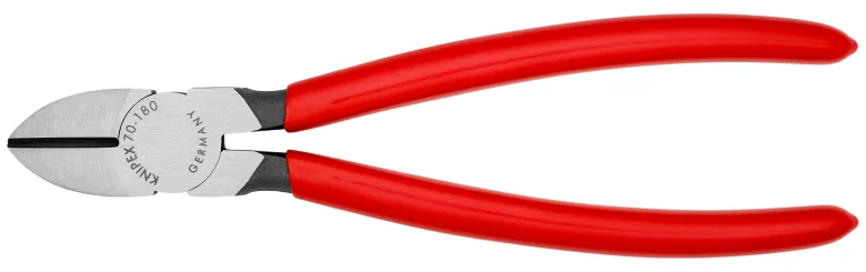 KNIPEX 70 01 180 - Seitenschneider - 4 mm - Chrom-Vanadium-Stahl - Kunststoff - Rot - 52 mm, Ansicht 3