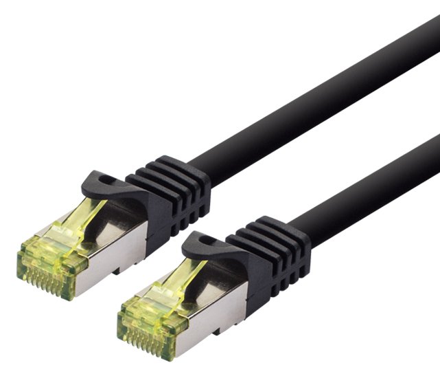 LOGON PROFESSIONAL PATCH CABLE SFTP/AWG26/LSOH - Cat6a 500Mhz - BLACK - Kabel - Netzwerk
