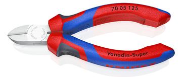 KNIPEX 70 05 125 - Diagonale Zange - Kunststoff - Blau - Rot - 125 mm von LumaTech