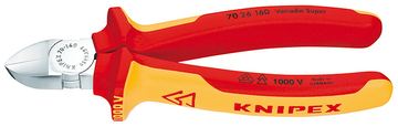 KNIPEX 70 26 160 - Diagonale Zange - Chrom-Vanadium-Stahl - Kunststoff - Orange - Rot - 160 mm - 216 g von LumaTech