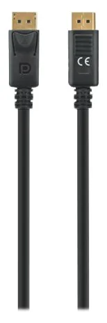 Manhattan DisplayPort 1.4 Cable, 8K@60hz, 1m, PVC Cable, Male to Male, With Latches, Fully Shielded, Black, Polybag, Ansicht 2