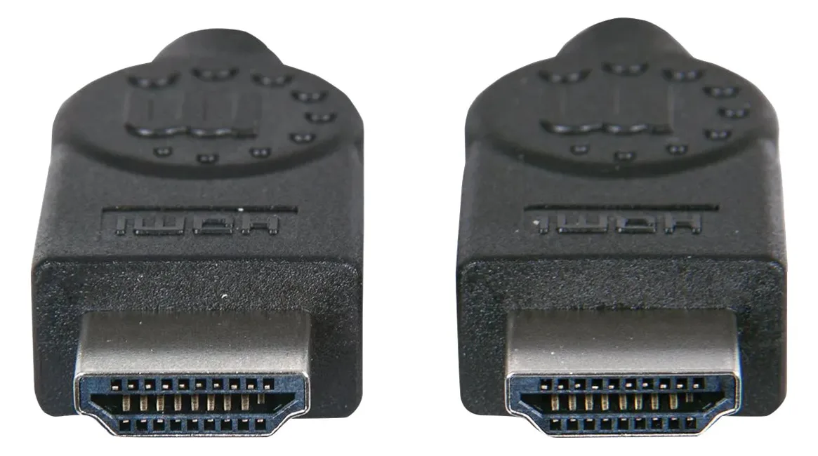 Manhattan HDMI Cable, 4K@30Hz (High Speed), 1m, Male to Male, Black, Ultra HD 4k x 2k, Ansicht 3