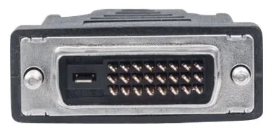 Manhattan HDMI to DVI-D 24+1 Cable, 1.8m, Male to Male, Black, Equivalent to Startech HDMIDVIMM6, Dual Link, Ansicht 3