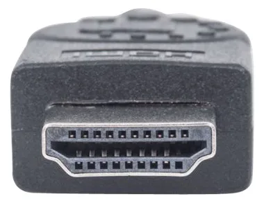 Manhattan HDMI to DVI-D 24+1 Cable, 1.8m, Male to Male, Black, Equivalent to Startech HDMIDVIMM6, Dual Link, Ansicht 5