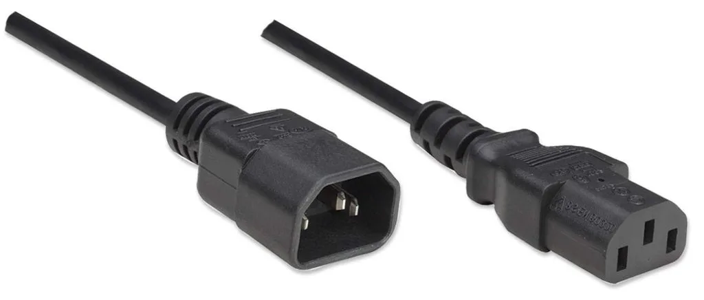 Manhattan Power Cord/Cable, C14 Male to C13 Female (kettle lead), Ansicht 3