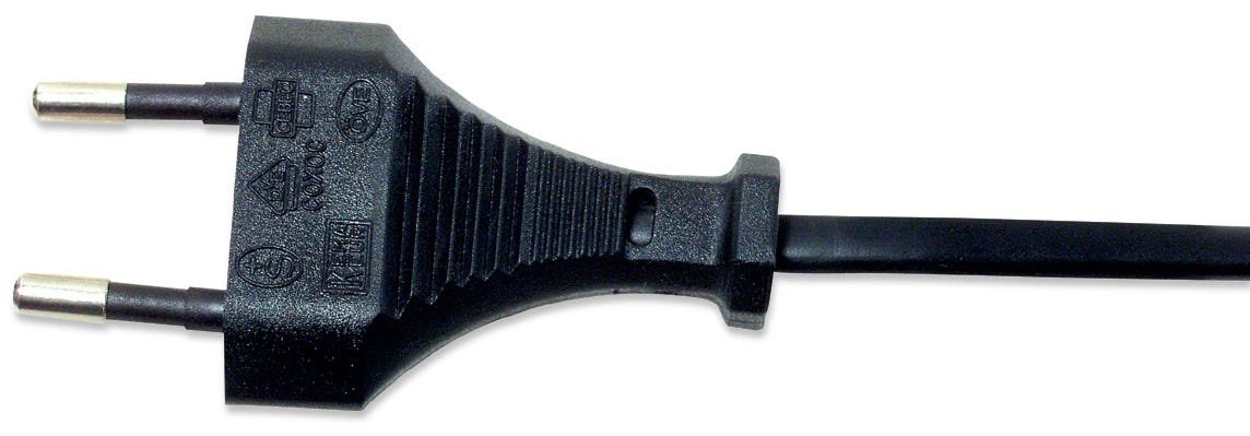 Manhattan Power Cord/Cable, Euro 2-pin (CEE 7/16) plug to C7 Female (figure of eight)