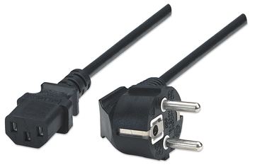 Manhattan Power Cord/Cable, Euro 2-pin plug (CEE 7/4) von LumaTech