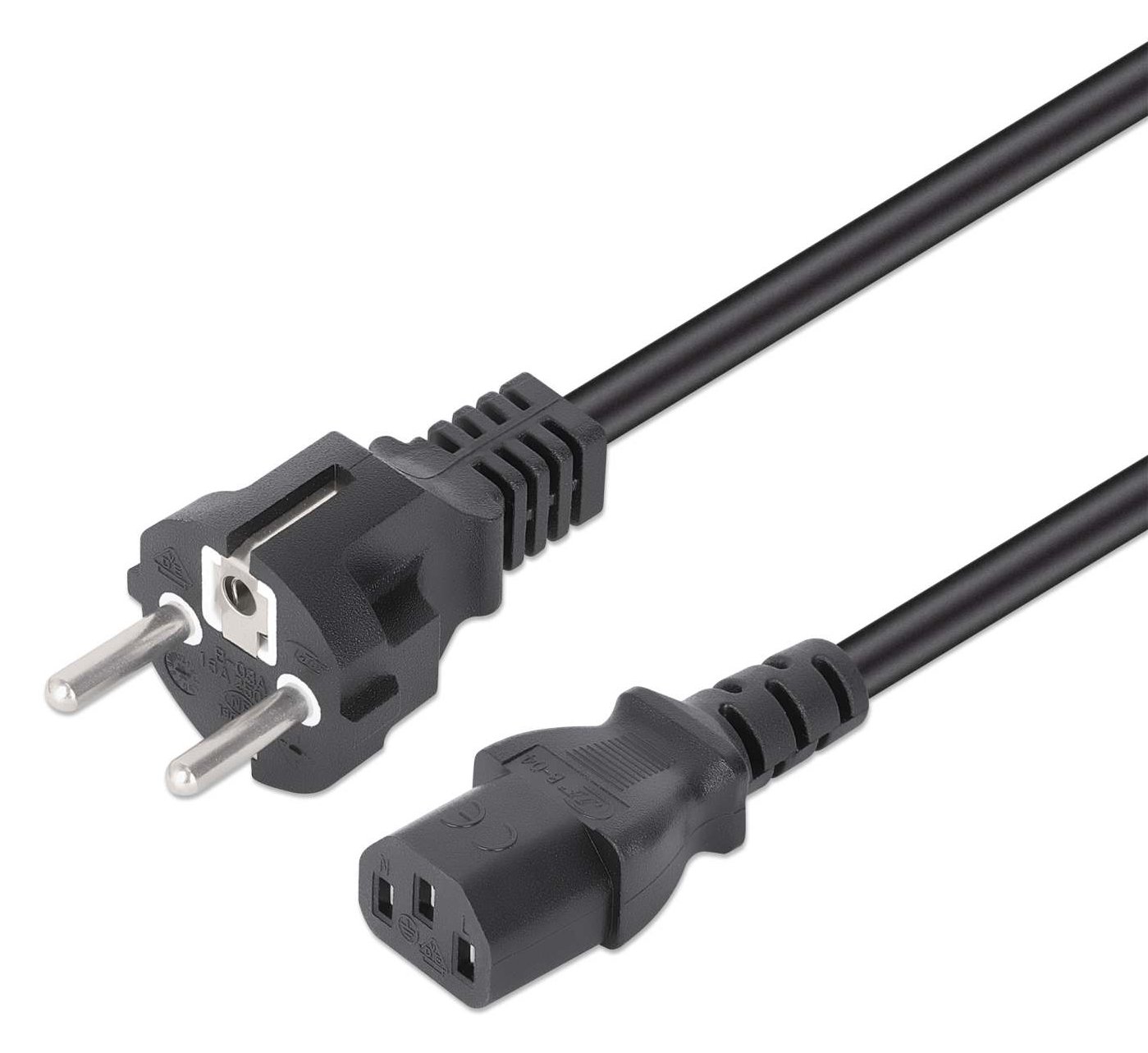 Manhattan Stromkabel C13 auf Schutzkontakt - Strom/Netzteil - 3 m