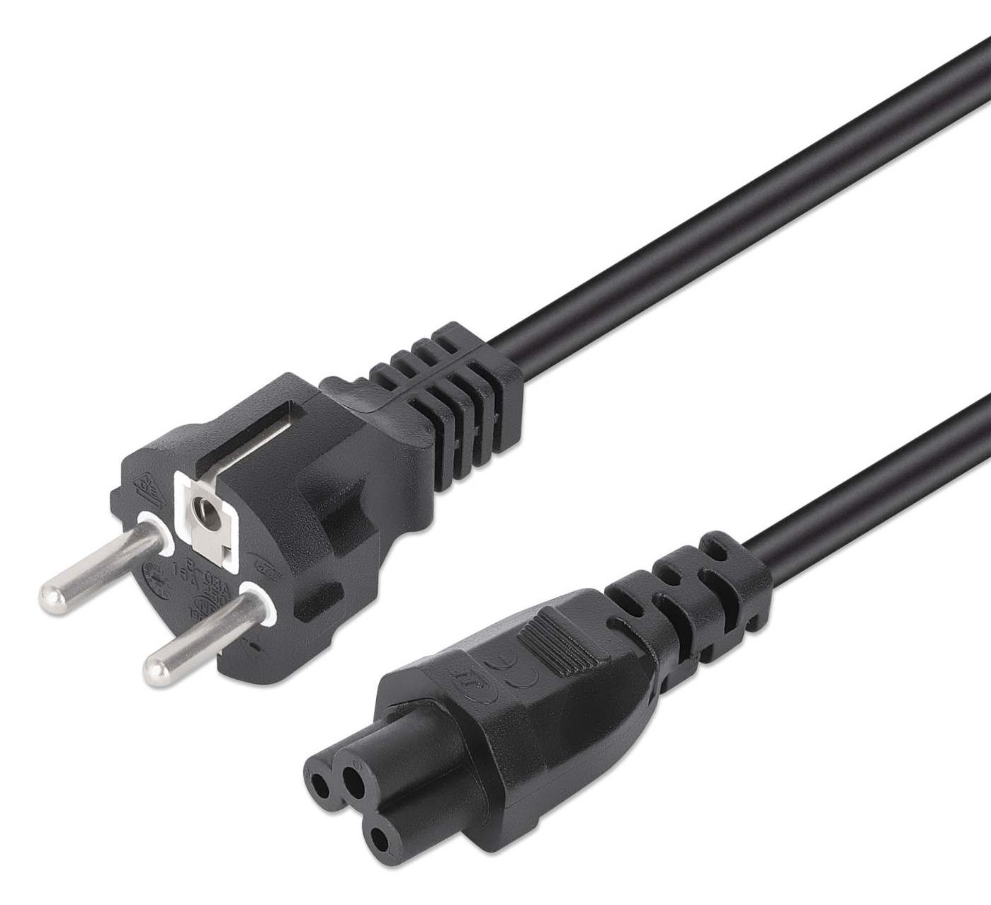 Manhattan Stromkabel C5 auf Schutzkontakt - Strom/Netzteil - 3 m