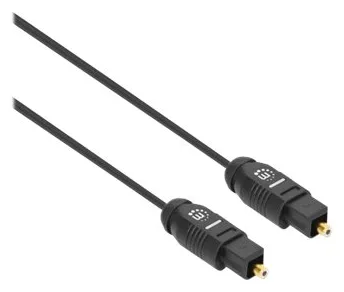 Manhattan Toslink Digital Optical AudioCable, 2m, Male/Male, Toslink S/PDIF, Gold plated contacts, Lifetime Warranty, Ansicht 3