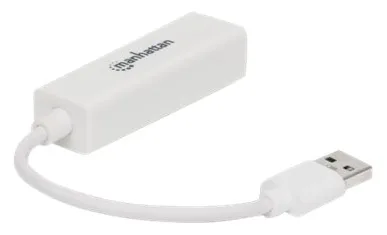 Manhattan USB-A Gigabit Network Adapter, White, 10/100/1000 Mbps Network, USB 3.0, Equivalent to Startech USB31000SW, Ansicht 4