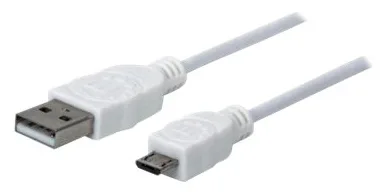 Manhattan USB-A to Micro-USB Cable, 1.8m, Male to Male, 480 Mbps (USB 2.0), Ansicht 3