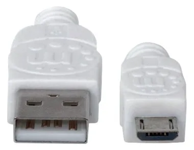 Manhattan USB-A to Micro-USB Cable, 1.8m, Male to Male, 480 Mbps (USB 2.0), Ansicht 4