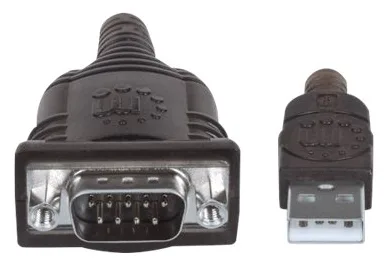 Manhattan USB-A to Serial Converter cable, 45cm, Male to Male, Serial/RS232/COM/DB9, FTDI FT232RL Chip, Ansicht 3