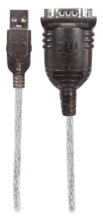 Manhattan USB-A to Serial Converter cable, 45cm, Male to Male, Serial/RS232/COM/DB9, Prolific PL-2303RA Chip, Ansicht 2