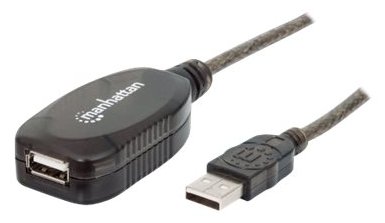 Manhattan USB-A to USB-A Extension Cable, 10m, Male to Female, Active, 480 Mbps (USB 2.0) von LumaTech