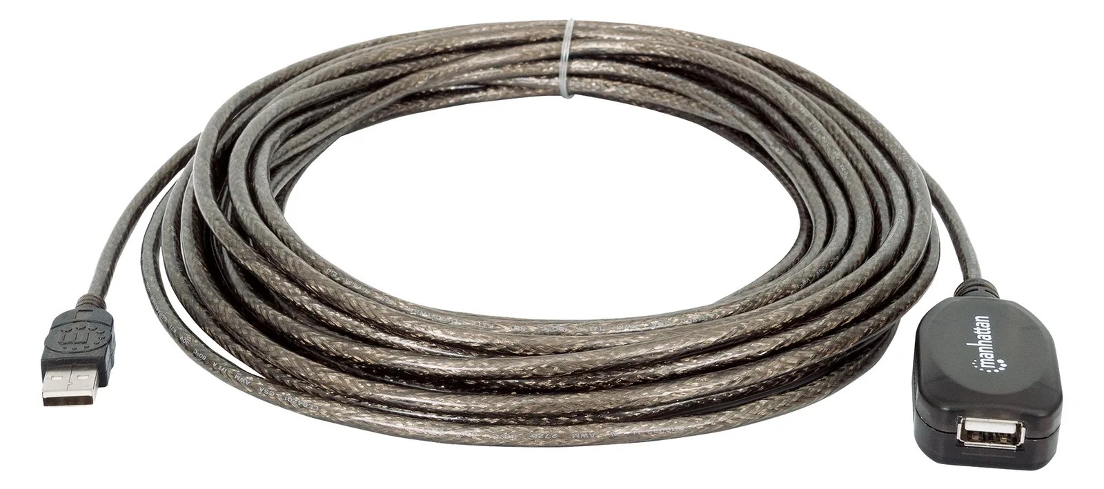 Manhattan USB-A to USB-A Extension Cable, 10m, Male to Female, Active, 480 Mbps (USB 2.0), Ansicht 3