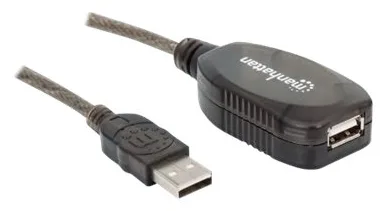 Manhattan USB-A to USB-A Extension Cable, 10m, Male to Female, Active, 480 Mbps (USB 2.0), Ansicht 4