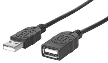 Manhattan USB-A to USB-A Extension Cable, 1m, Male to Female, 480 Mbps (USB 2.0) von LumaTech