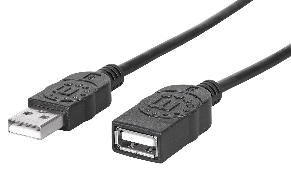 Manhattan USB-A to USB-A Extension Cable, 1m, Male to Female, 480 Mbps (USB 2.0) von LumaTech