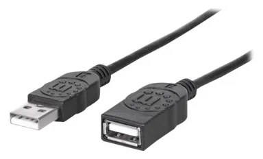Manhattan USB-A to USB-A Extension Cable, 1m, Male to Female, 480 Mbps (USB 2.0), Ansicht 2