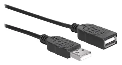 Manhattan USB-A to USB-A Extension Cable, 1m, Male to Female, 480 Mbps (USB 2.0), Ansicht 4