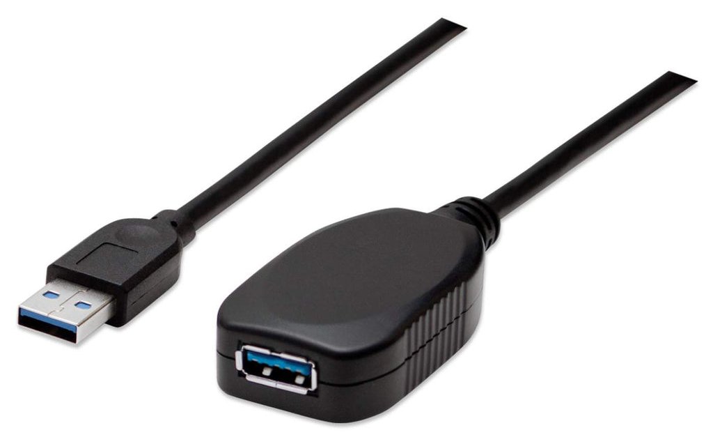 Manhattan USB-A to USB-A Extension Cable, 5m, Male to Female, Active, 5 Gbps (USB 3.2 Gen1 aka USB 3.0) von LumaTech