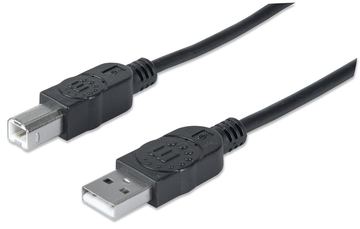 Manhattan USB-A to USB-B Cable, 3m, Male to Male, 480 Mbps (USB 2.0) von LumaTech