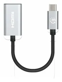 Manhattan USB-C auf HDMI-Adapter 4K 60Hz Alu Space grau - Digital/Daten, Ansicht 5