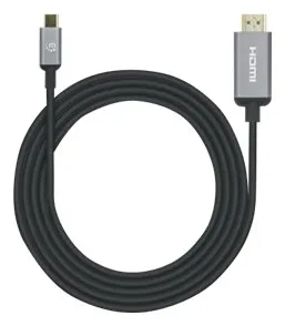 Manhattan USB-C to HDMI Cable, 4K@30Hz, 2m, Black, Equivalent to Startech CDP2HD2MBNL, Male to Male, Three Year Warranty, Ansicht 4