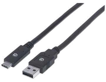 Manhattan USB-C to USB-A Cable, 2m, Male to Male, 5 Gbps (USB 3.2 Gen1 aka USB 3.0) von LumaTech