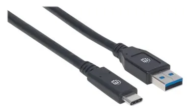 Manhattan USB-C to USB-A Cable, 3m, Male to Male, 5 Gbps (USB 3.2 Gen1 aka USB 3.0), Ansicht 5