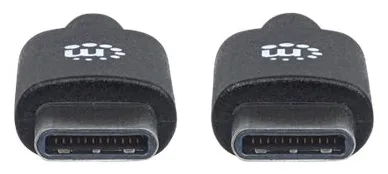 Manhattan USB-C to USB-C Cable, 2m, Male to Male, Black, 480 Mbps (USB 2.0), Ansicht 2