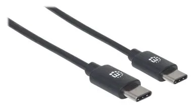 Manhattan USB-C to USB-C Cable, 2m, Male to Male, Black, 480 Mbps (USB 2.0), Ansicht 4