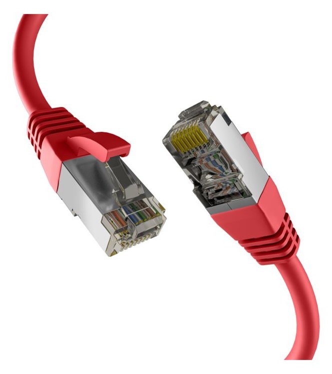 M-CAB CAT8.1 RED 0.25M PATCH CORD - Netzwerk - CAT 8